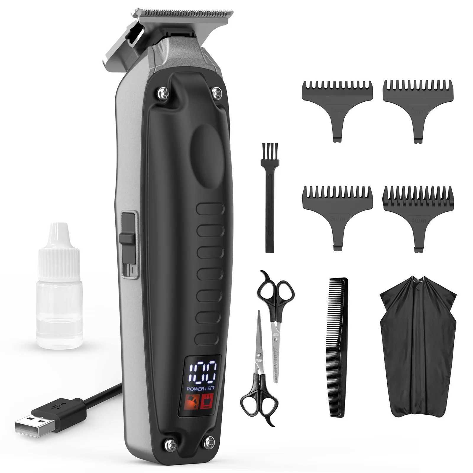 Sejoy Hair Clippers Men Kids Children Hair Trimmer Professional Cordless Barber Clippers Hair Cutting Kits with LED DisplayXJ250624