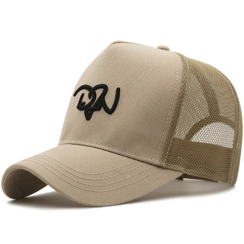 High Quality Summer Lady Mesh Sun Caps Male Large Hat Hard Cotton Women Trucker Hats Big Head Men Oversize Baseball Cap 250618