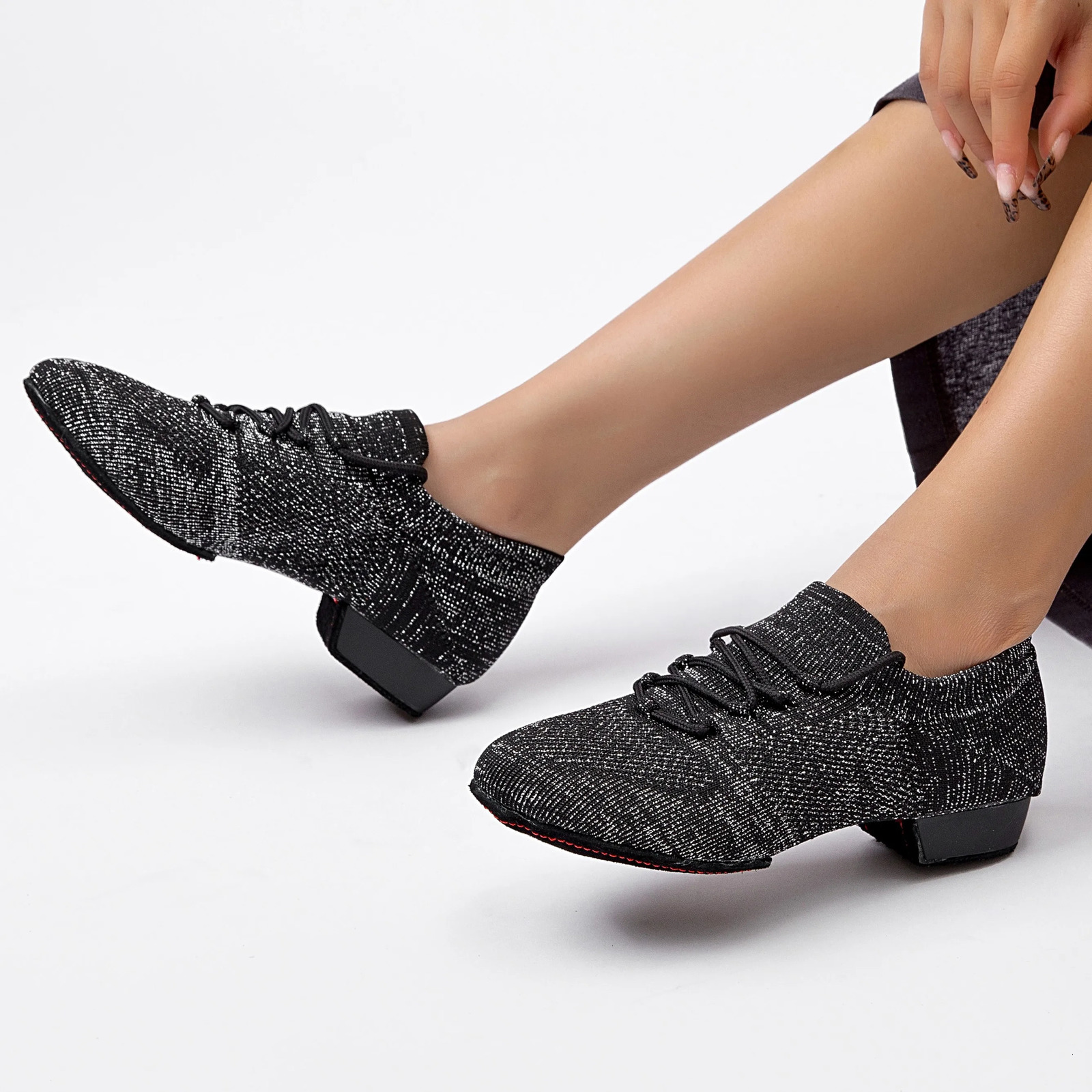 Ballet Shoes For Women Breathable Mesh Upper NonSlip WearResistant Sole Low Heel Ideal Dance Practice Jazz And Ballet 250624