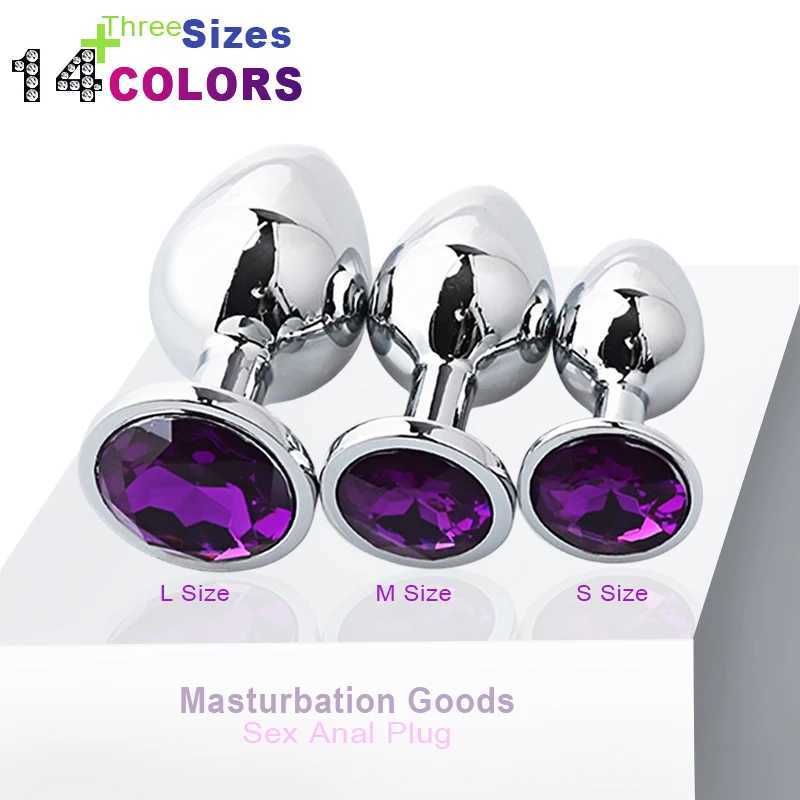 Sex Shop 3 Sizes Sexy Metal Anal Plug Dilator Bdsm Ass Tail Prostate Massager Erotic Games Goods For Adults Exotic Accessories W250624