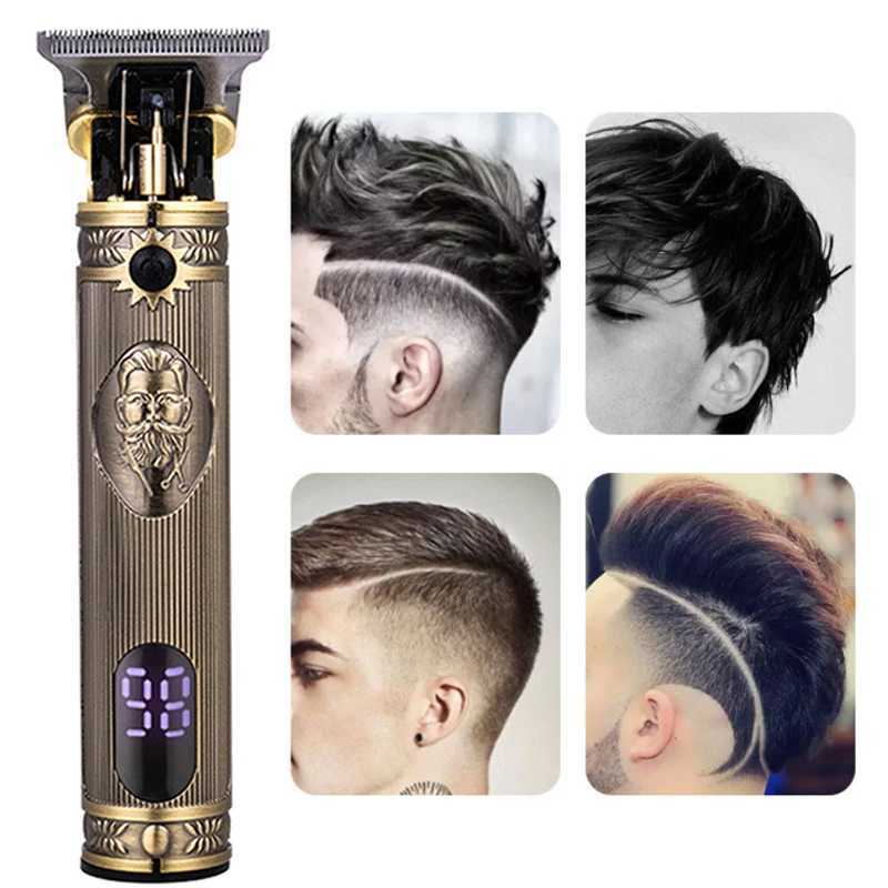 T9 Hair Clipper Beard Shaving Body Hair Trimmer Clippers for Men Electric Haircut Machine 0mm Barber Shaver LCD DisplayXJ250624