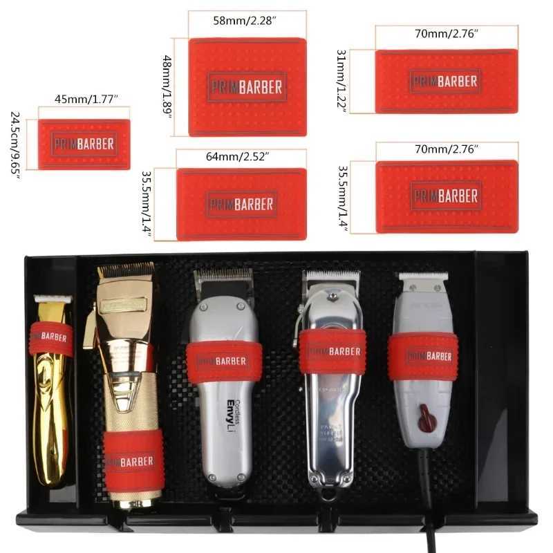 5Pcs/set Non Slip Barber Clipper Grip Bands Sleeve Hair Clipper Holder Cover for Professional Hair Trimmer for Men MadeshowXJ250624