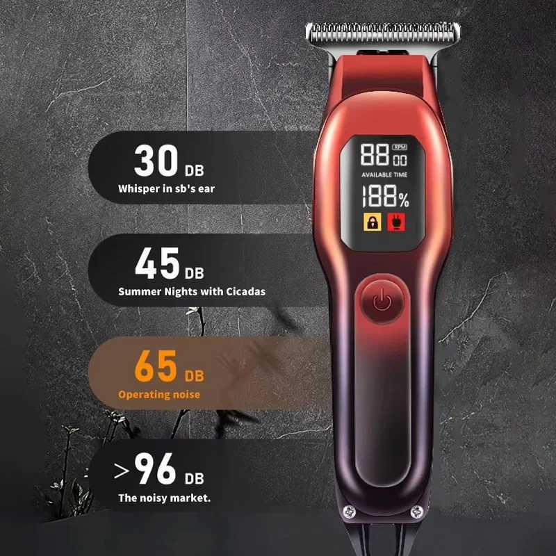 Electric Hair Trimmer Shaver Home Trimmers for Men Hair Clipper Professional Rechargeable Shavers Barber Hair Cutting Machine XJ250624
