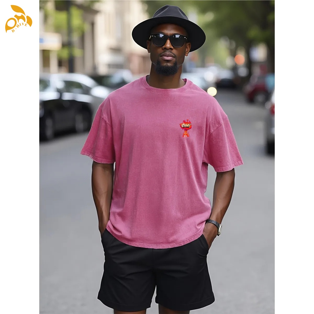 free shipping of customized fashionable American General Heavyweight T-shirt 230g DTF with exquisite patterns from US