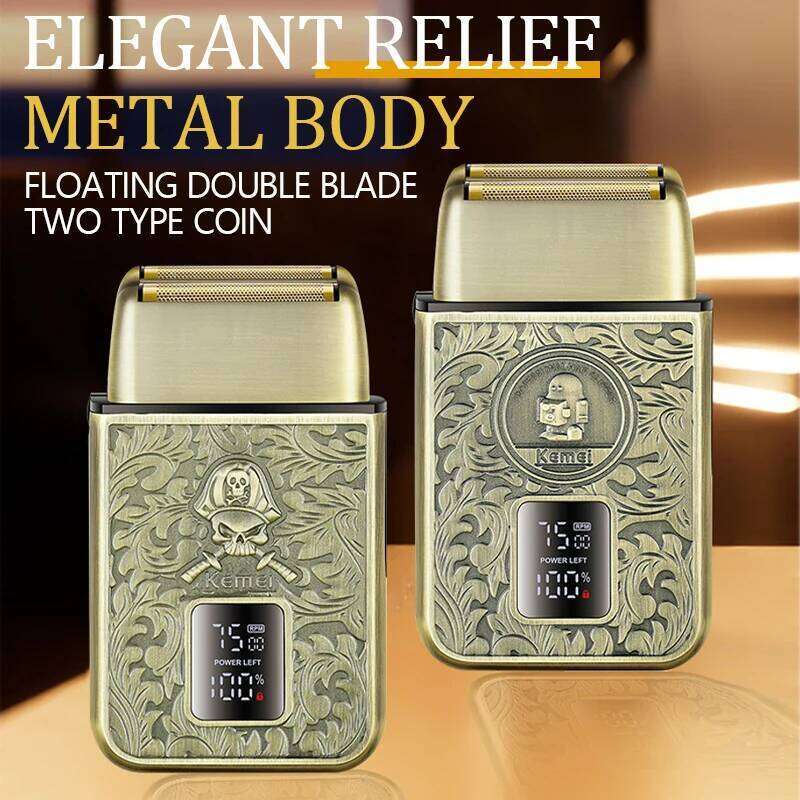 KEMEI Professional Electric Digital Mini Men's Shaver USB Charging Long Lasting LCD Display Hair Clipper Km-T101