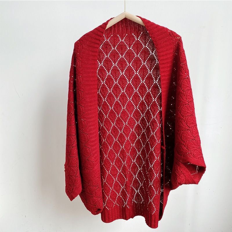 K1125 Shawl women's summer high-end spring and summer new knitted outer wear waistcoat Korean version all-match loose summer cheongsam jacket