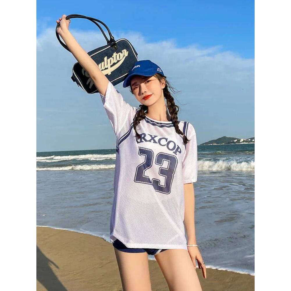 Badypczd Athletics Swimwear Ladies Split 3 Piece Girl Conservative Cover Belly Hot Spring Junior High School Students Swimsuit