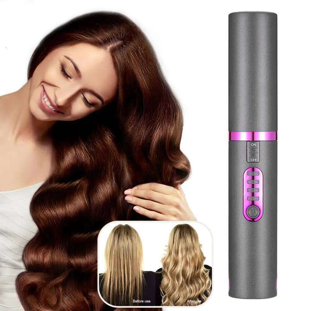 2-In-1 Curling Deep Wave Curler Temperature Adjustable Fast Heating Crimping Iron Styler Wand For All Hair Style