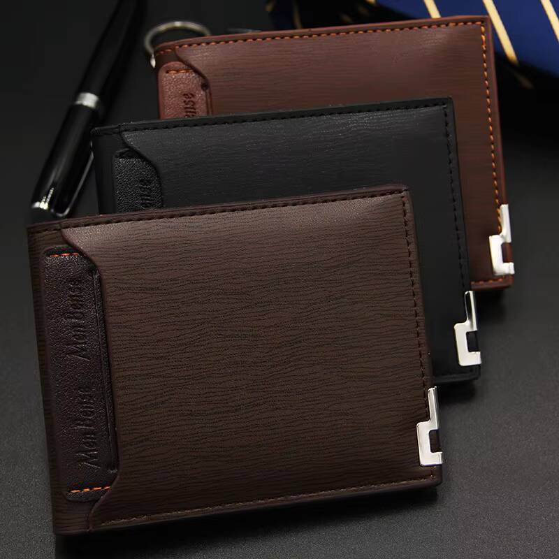 Fashion Men's Wallet PU Leather Short Card Holder Purse for Men Luxury Designer Billfold Male Portable Small Cardholder Wallets ddmynov