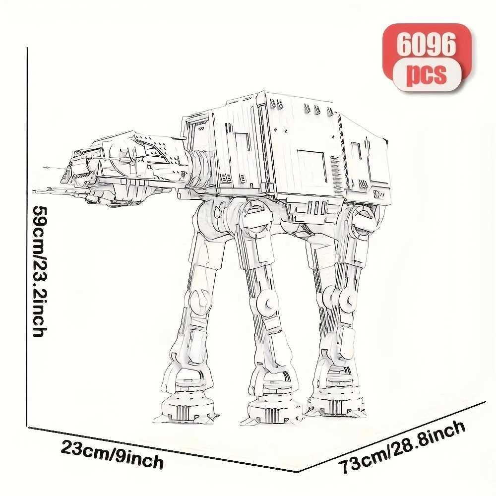 UCS Land transport battle robot AT-AT set moc Building Block bricks star model toy set gifts kids world Christmas 6096pcs 67110 R250624