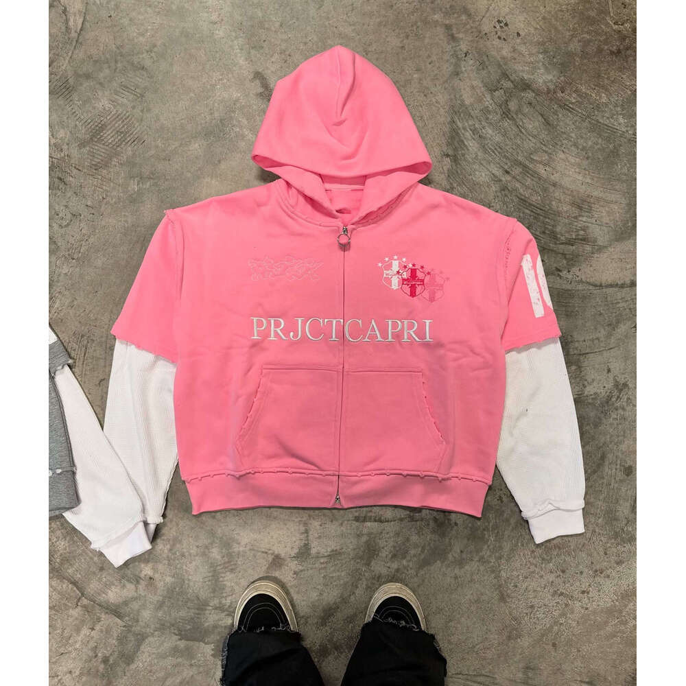 2025 American Street Style Letter Character Print Loose Casual Hoodie Sweatshirt