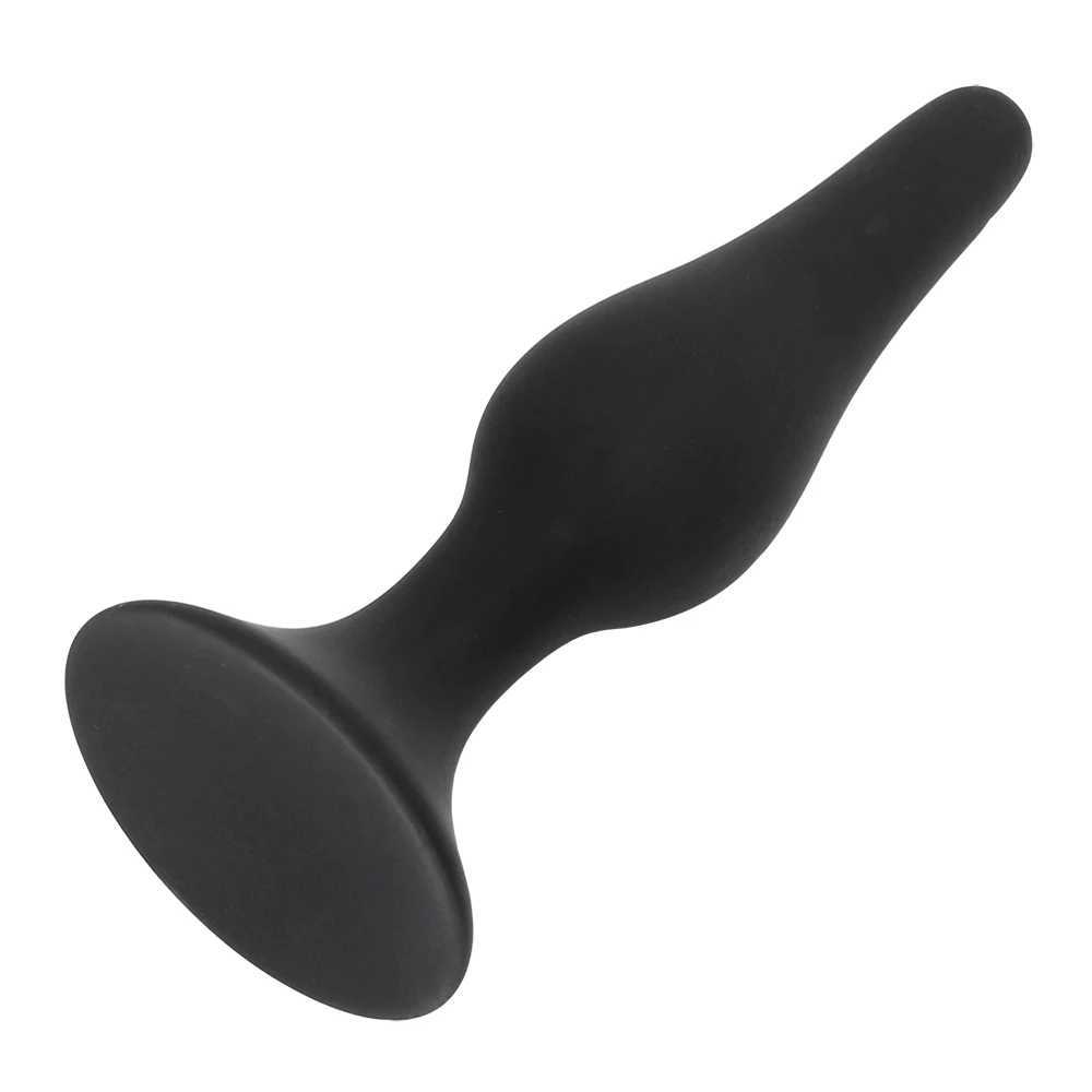 Silicone Black Butt Plug for Beginners Erotic Toys Silicone Anal Plug Adult Products Anal Sex Toys for Men Women Massager W250624
