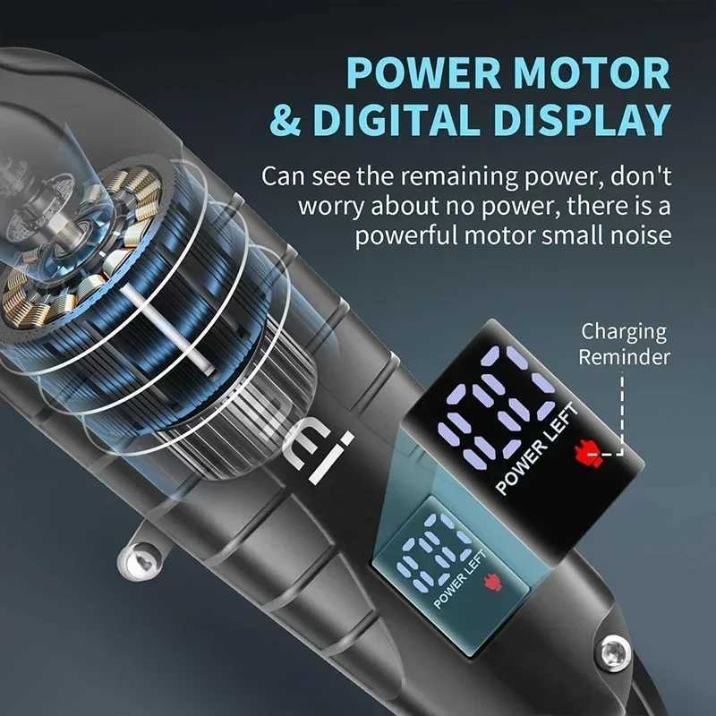 Kemei KM-2293 T95 Hair Clipper Professional Electric Rechargeable Barber Trimmer Cordless Trimmer Type-c Zero Gapped CuttingXJ250624