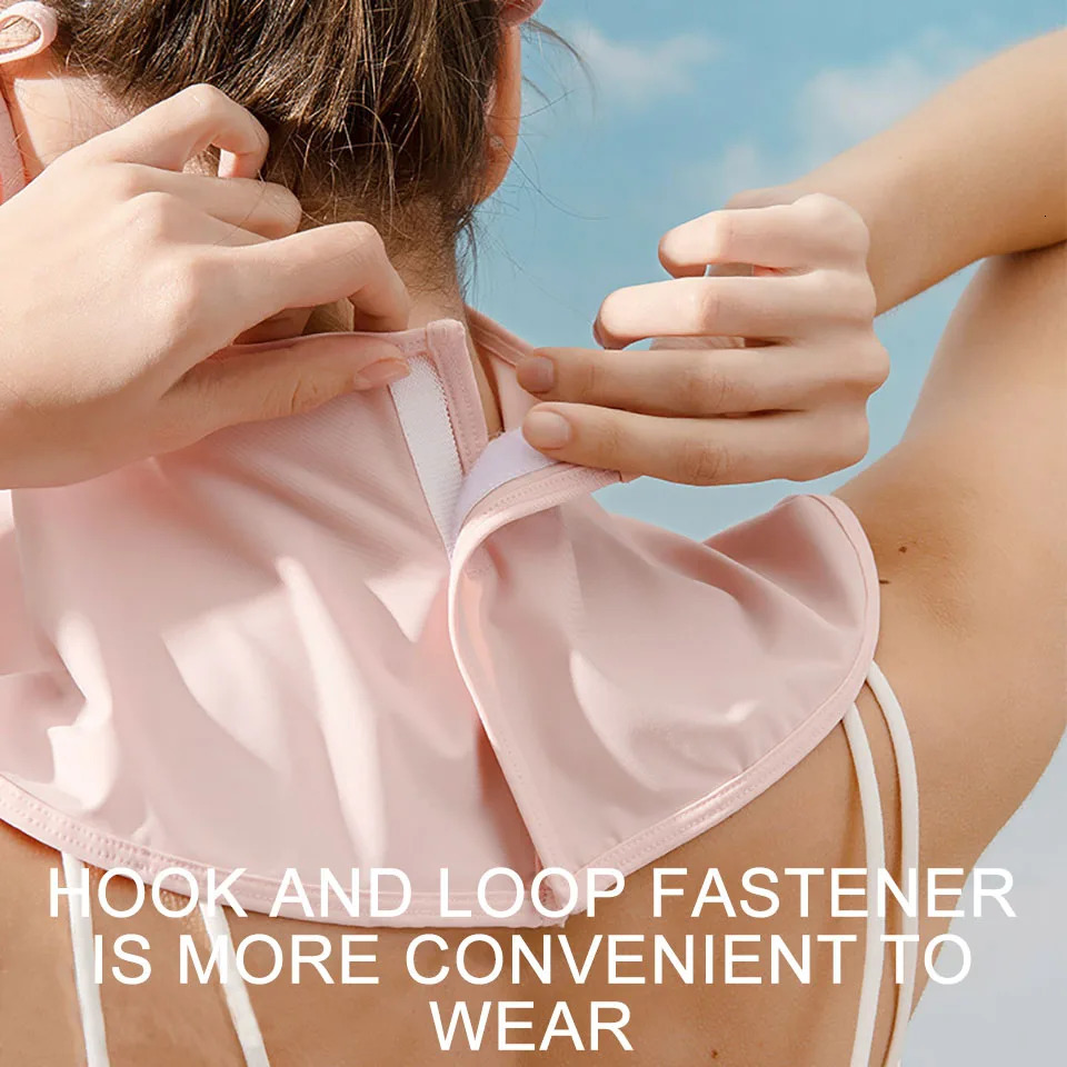 KoKossi Outdoor Anti UV Face Gini Women Summer Breathable Cycling Travel Sunscreen Mask Sunshade Neck Protection Ear Veil 250624