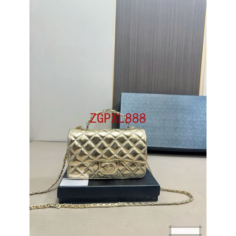 Luxury Designer Bag Fashion Chain Bag Sequined Mouth Cover Bag Portable Shoulder Messenger Bag 109202