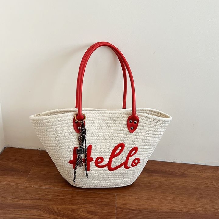 Free Shipping Straw Knitted Purses and Handbags Women Shoulder Bags Straw Woven Side Bag for Ladies Woman Handbag Beach Bag