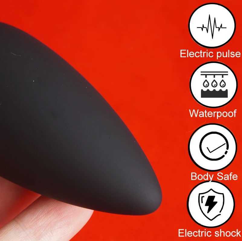 Electro BDSM Plug Anal.Estim E-stim Butt Plug Dildo Vagina Anus Expansion Prostate Massage Ass Dilator Electric Sex Electrosex W250624