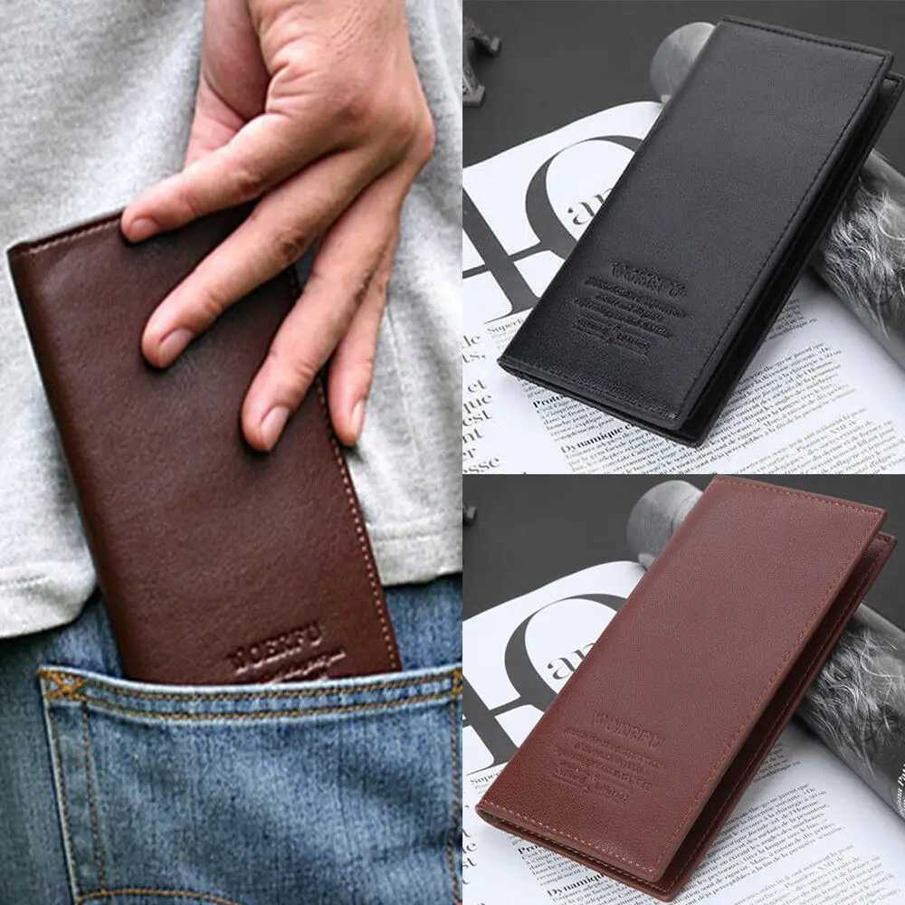 Soft PU Leather LG Wallet With Multiple Card Slots Classic Design Holder Slim Durable Men Bifold C Purse XJ250624