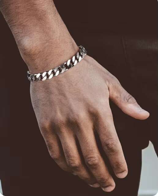 925 Sterling Silver Miami Cuban Chain Bracelet 3.6/5/7MM Width Gold Plated for Men and Women for Gift or Party