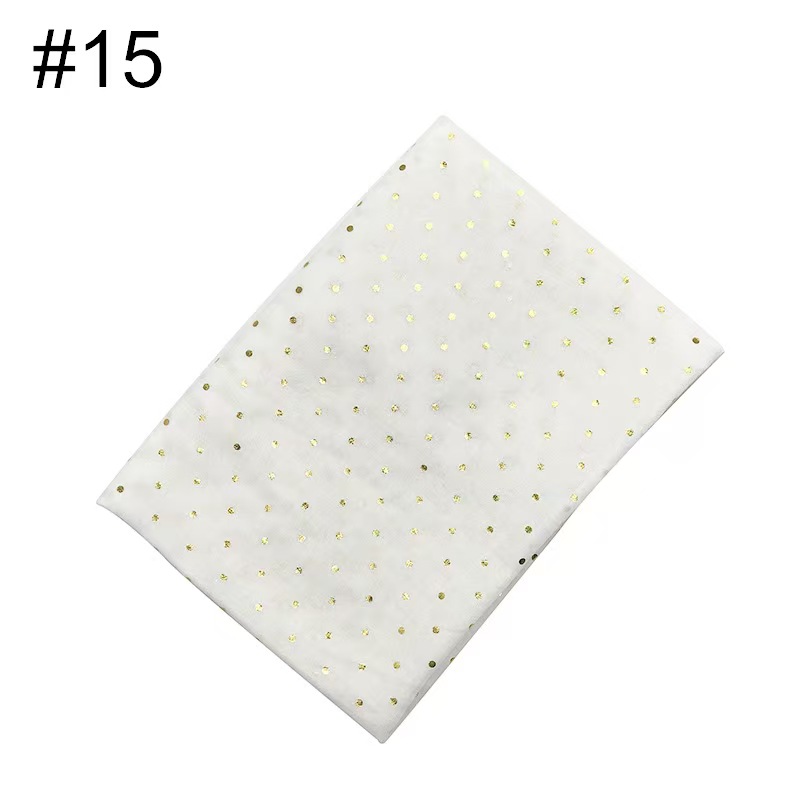 T1048 Gold Dot Cotton and Linen Women's Long Scarf Scarf Headband