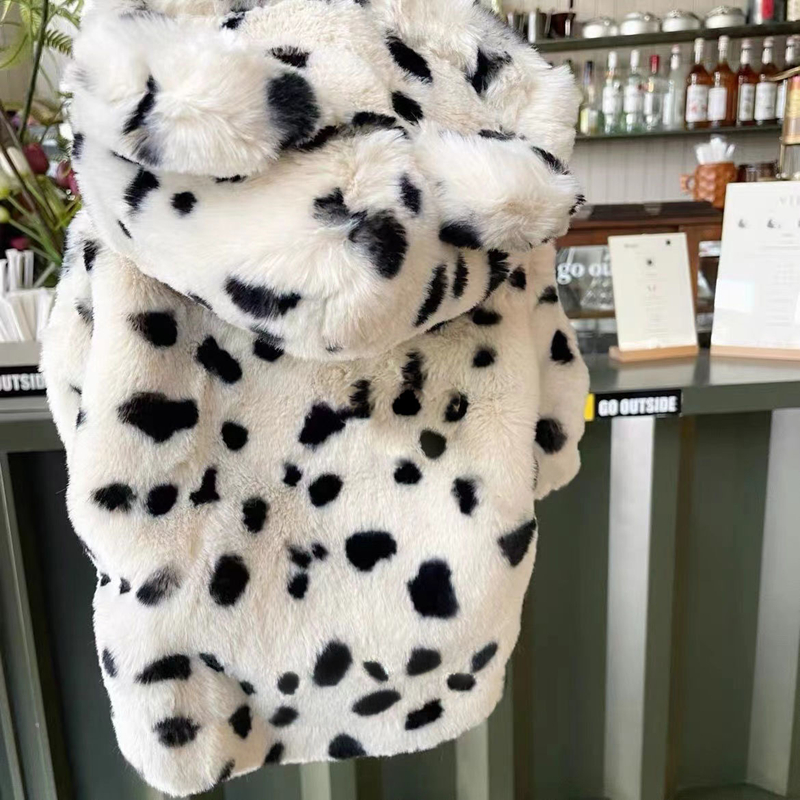 Warm Dog Coat Artificial Fur Dog Winter Coat, Sunday Angora Yarns Dog Jackets Sweater with Hood for Small Dogs Boy Girl, Soft Cold Weather Dog Coats X
