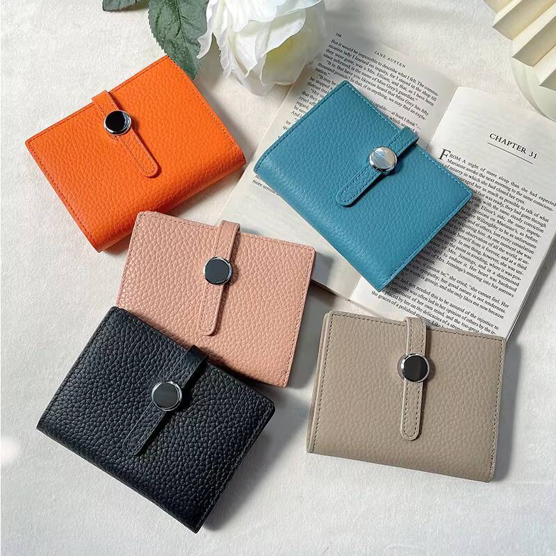 100% Cow Genuine Leather Womens Wallets and Fashion Small money bag luxury design coin Purses Simple wallet card holder ddmynov