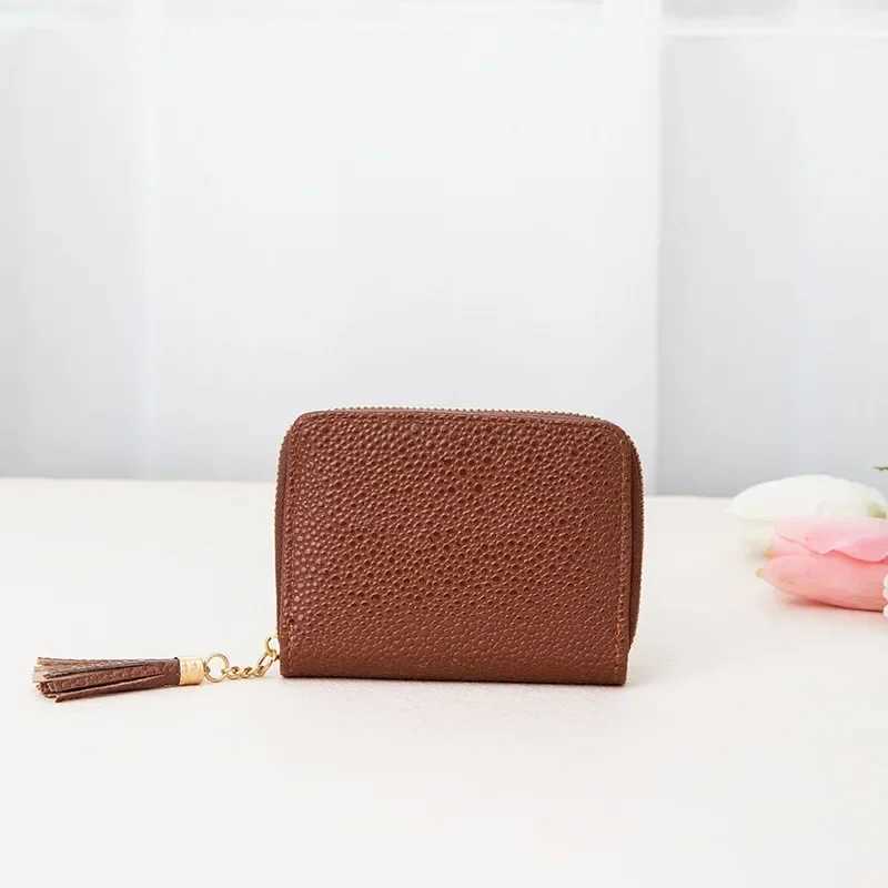 Fi Tassel Women Wallet Female Purse PU Leather Short Mini Wallets Zipper Clutch Purse Female Small Wallet for Women XJ250624