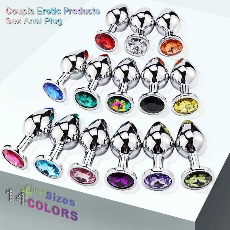 Sex Shop 3 Sizes Sexy Metal Anal Plug Dilator Bdsm Ass Tail Prostate Massager Erotic Games Goods For Adults Exotic Accessories W250624