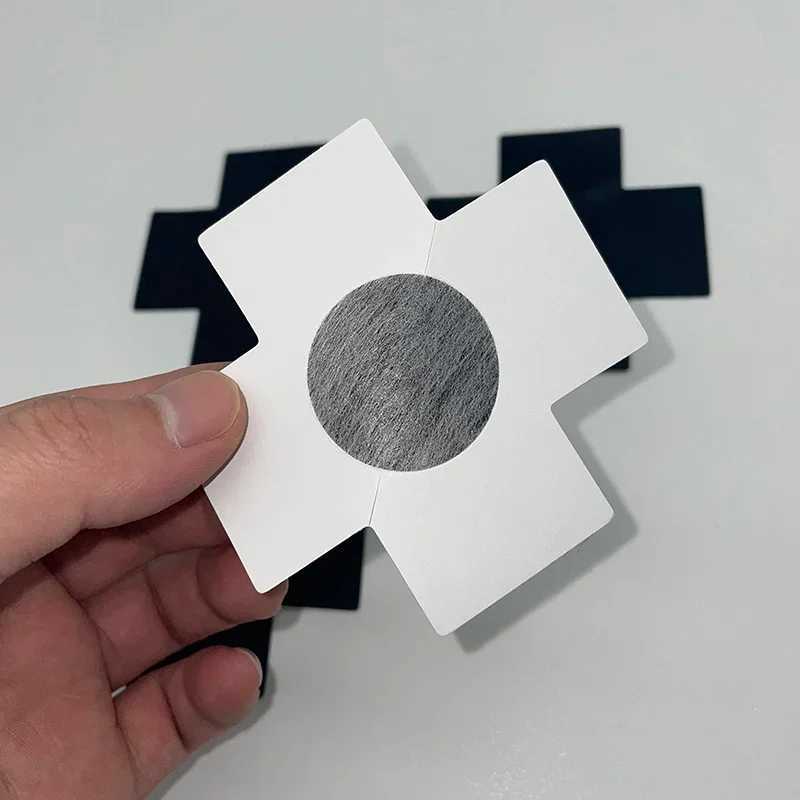 10 Pairs/20Pcs Hot Sexy Experience Cross/X Shape Disposable Self-Adhesive Disposable Satin Nipple Cover Breast Pasties Stickers W250624