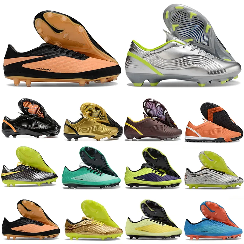 Hypervenom phant0m FG Soccer Cleats Hypervenom Orange Ronaldo Vapro 1 Chrome Boots FG Soccer Cleats Silver Pack Kids Youth Mens Soccer Shoes Safari Football Shoes