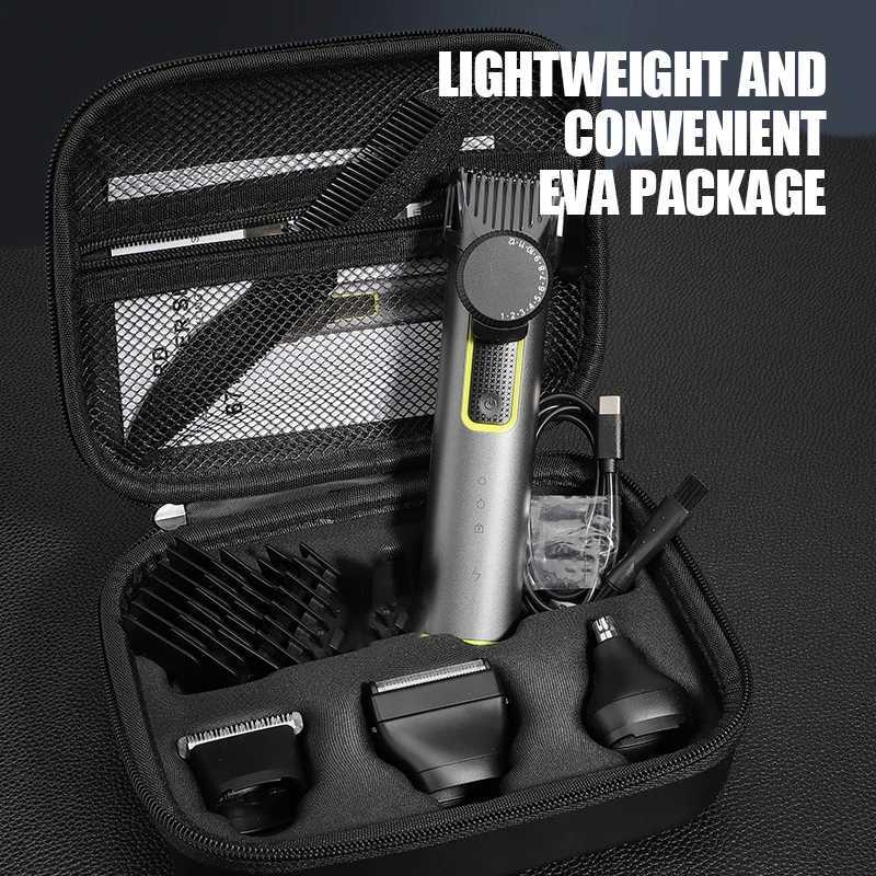 Beard Trimmer for Men Adjustable Hair Clippers Electric Cordless Kit Waterproof Professional Barbers Set Mens Mustache Trimmers XJ250624