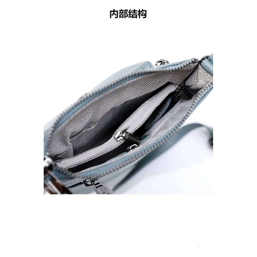 Designer Bags 2025 Summer Lightweight Genuine Leather Crossbody Bag For Women Girls Multi-Pocket Small Phone Purse Adjustable Shoulder Strap Luxury Ba