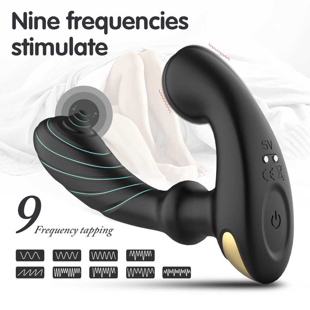 9 Frequency Male Prostate Massager Vibrator Anal Butt Plug Remote Control Vibrators Enhance Sexual Pleasure Sex Toys for Women W250624