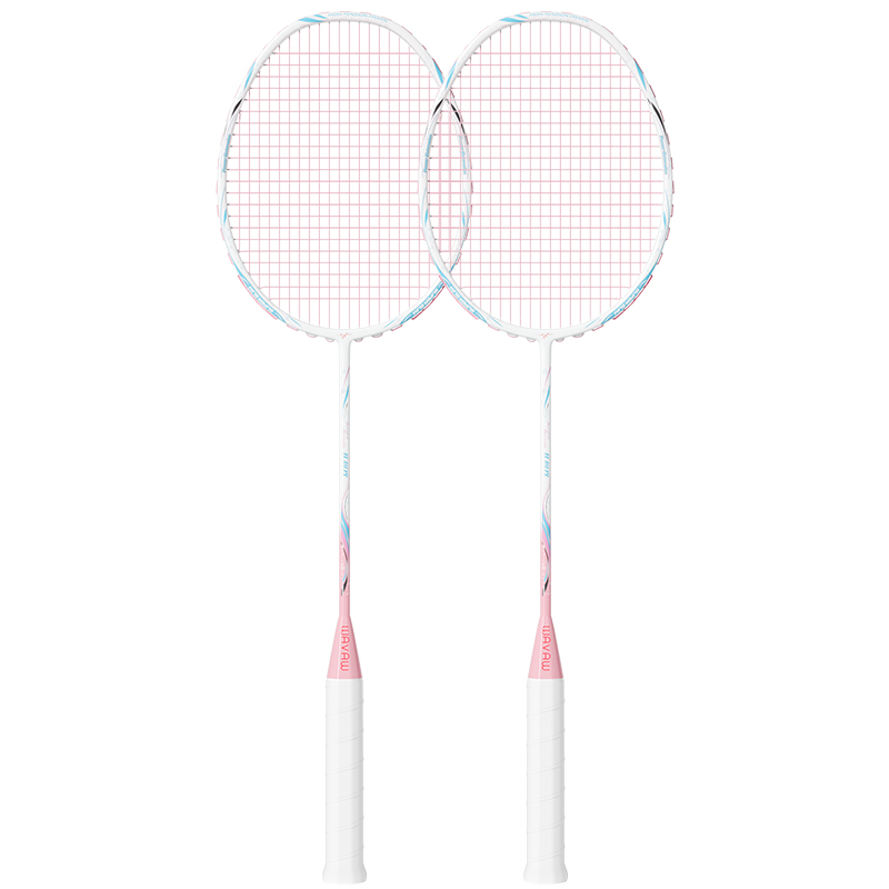 Aurora Borealis Badminton Racket | Beginner-Friendly | 26LBS Tension | 4U Ultralight Full Carbon Fiber | Shock-Absorbing Design