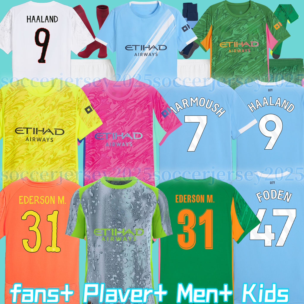 2025 Collection Kits 2025 Fourth Soccer Jerseys FODEN DE BRUYNE HAALAND DOKU Blue Moon GREALISH MAN cities 4th football shirt 25 26 kit Kids CITY shirts 3XL 4XL
