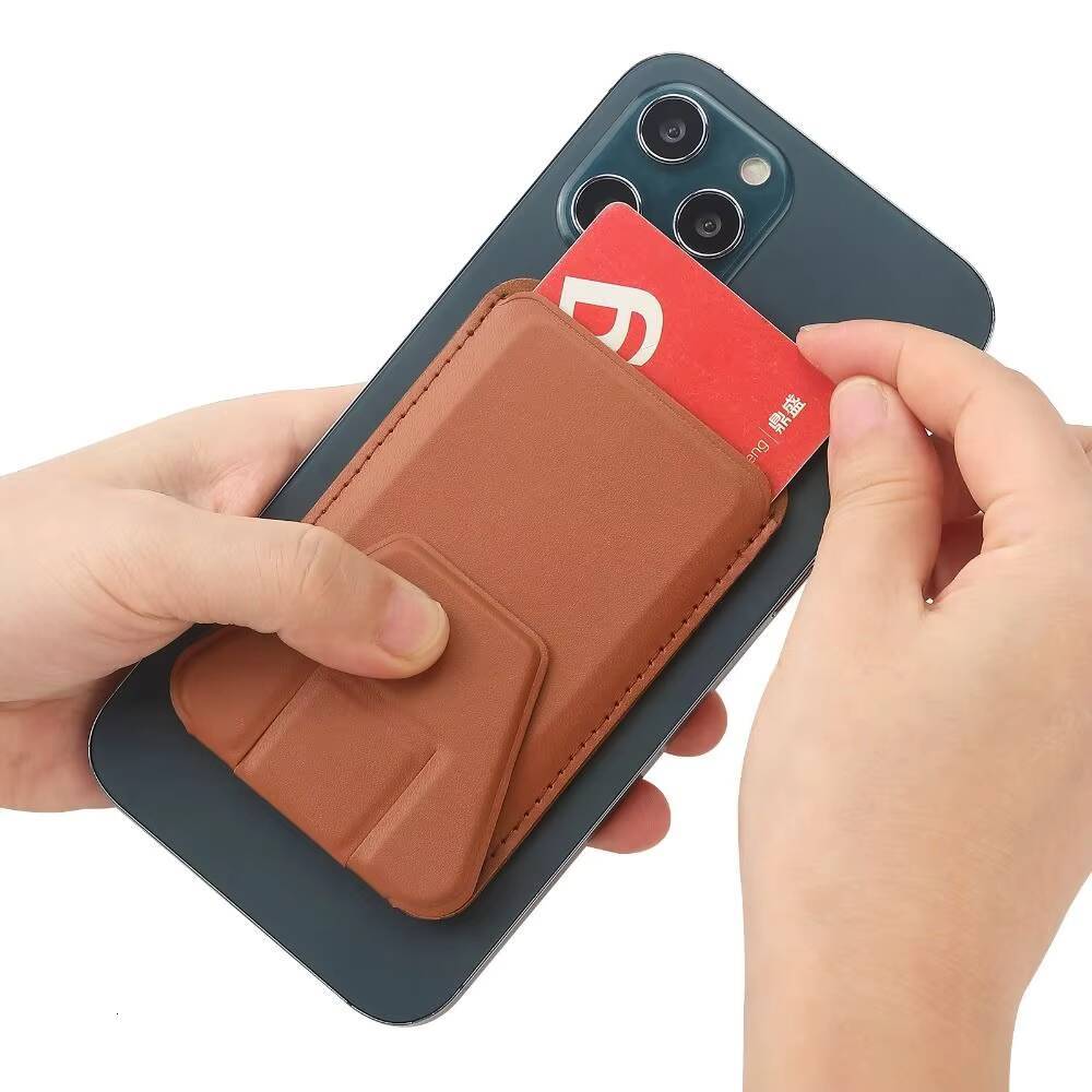Mag Safe Wallet with Stand Phone Card Holder Leather Cover Case Magnetic For iPhone 13 12 Pro Max Magsafe Back With Kickstand ddmynov