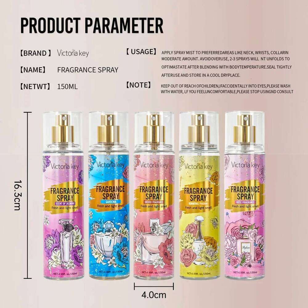 150ML Flower Tone Alcohol-free Body Spray Lasting Fragrance Ladies Perfume Woman Perfumes