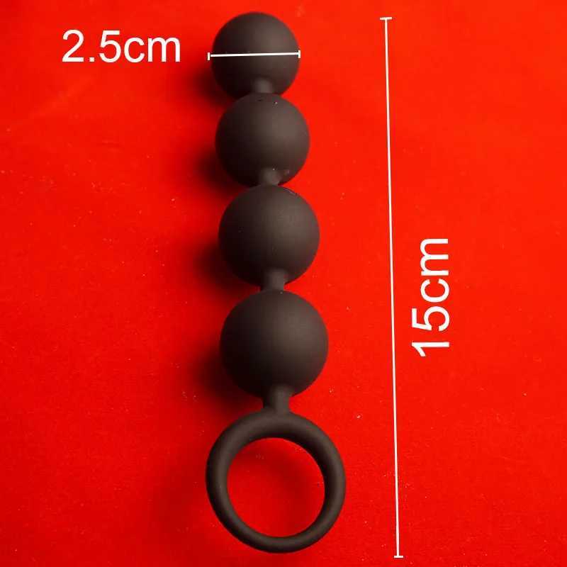 Silicone Anal Beads Balls Sex Toys Anal Plug Buttplug Butplug Butt Ass Plugs Training Trainer Diator W250624