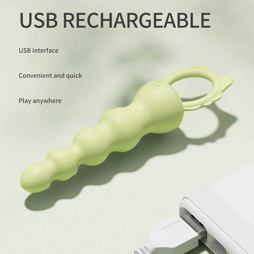 10 Speeds Anal Beads Vibrator Butt Plug for Women Vagina Balls Dilator Sex Toys for Men Adult Toy Prostate Massager Masturbator W250624