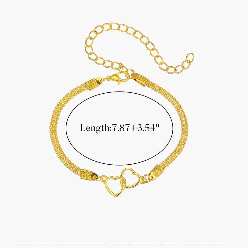 Heart Link Chain Anklets - Silver Color Waterproof Rhinestone Anklet for Women A Timeless Accessory for Every Occasion U250624