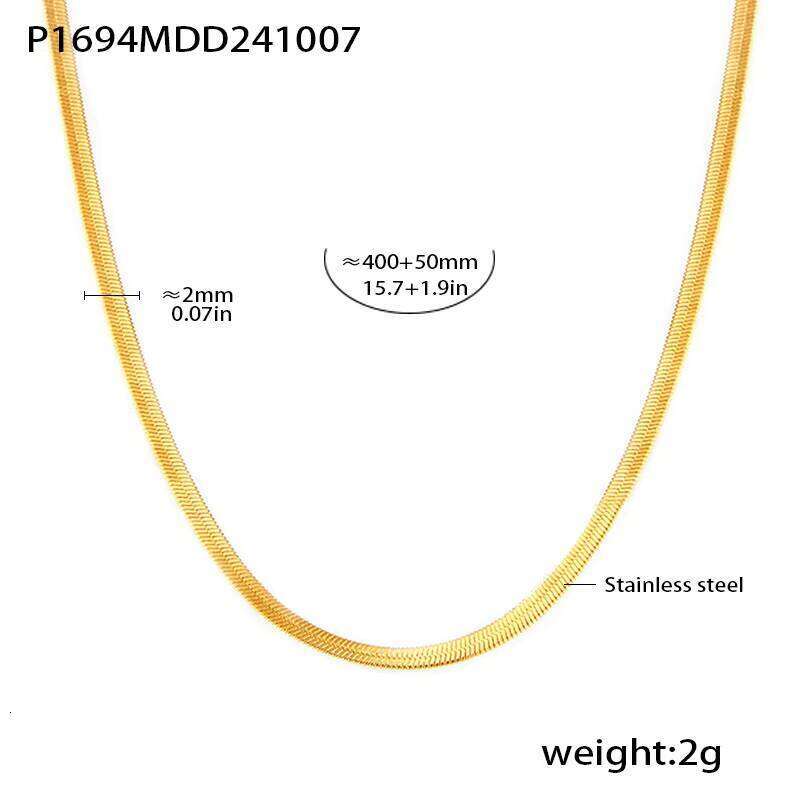 DHcollections Ins Zircon Four-Leaf Flower Double-Layer Collarbone Necklace Bracelet For Women, Stainless Steel Pvd Electroplated Set