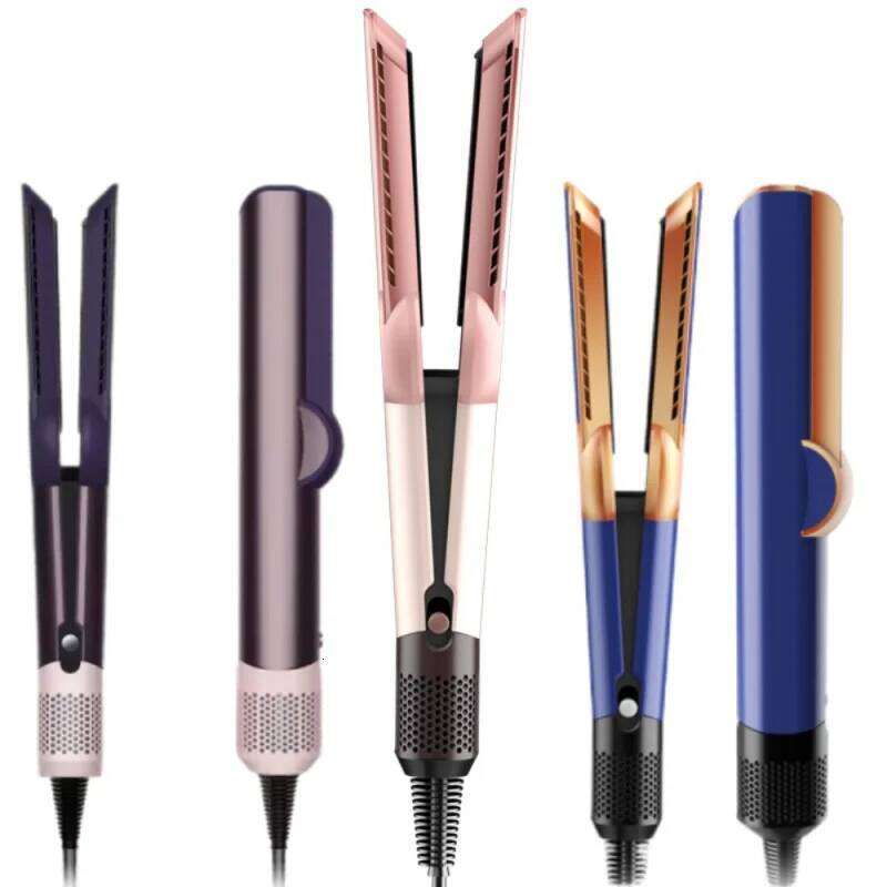 2 in 1 High-Speed Airflow Hair Dryer Straightener Wet Dry Styler Flat LCD Display HT 01 Negative Ion Iron Long-Lasting