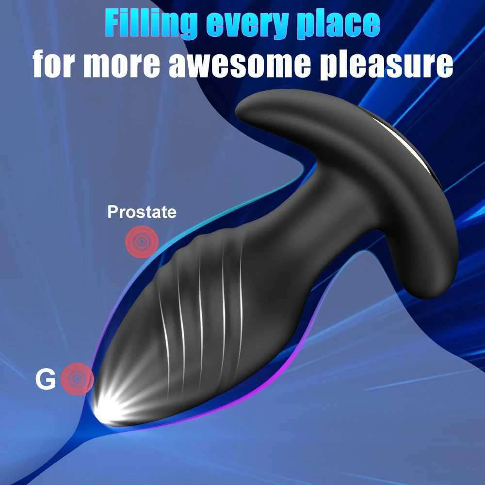 Rotation Anal Vibrator 9 Mode Butt Plug APP Remote Control Anal Sex Toy for Men Vibrating Prostate Massager Anal Plug Adult Game W250624