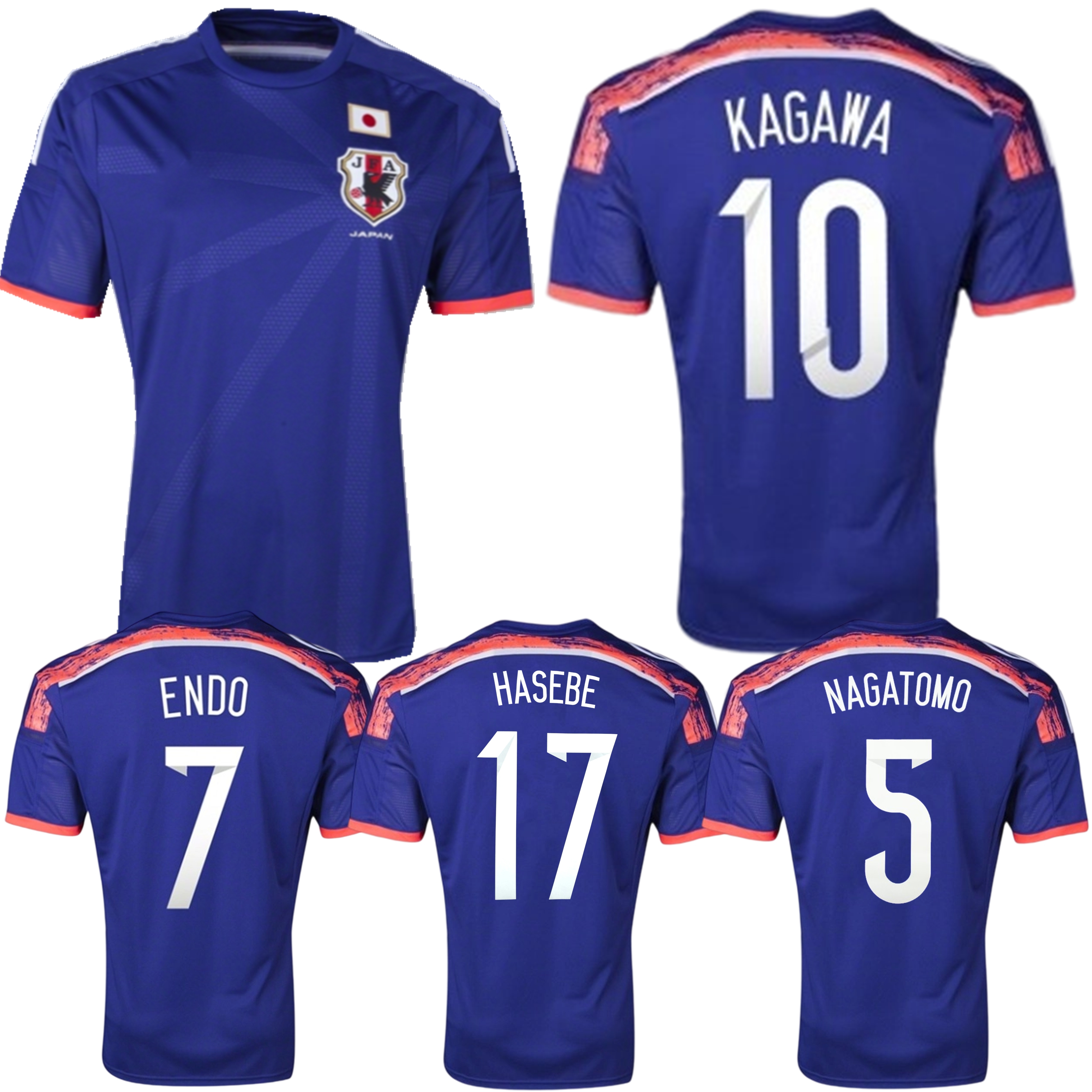 2014 Japan retro soccer jerseys 13 14 15 NAGATOMO Kagawa Yoshida Uchida national vintage classic football shirts