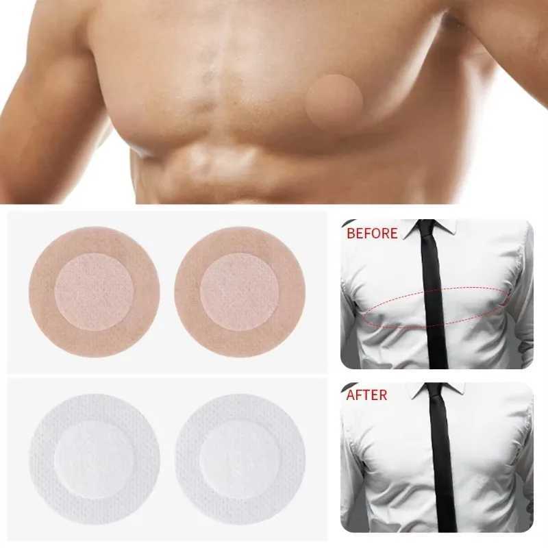2-60PCS Mens Round Nipple Cover Self-Adhesive Disposable Breast Pasties Stickers Invisible Nipples Patch Chest Paste AccessoriesW250624
