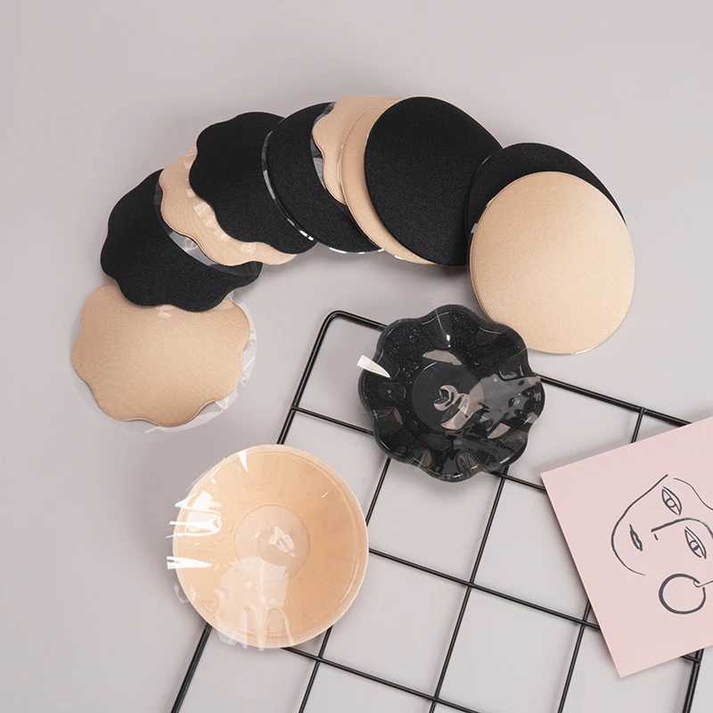 Reusable Women Breast Petals Nipple Cover Invisible Petal Adhesive Strapless Backless Lift Bra Pad Skin For Party Wedding Dress W250624