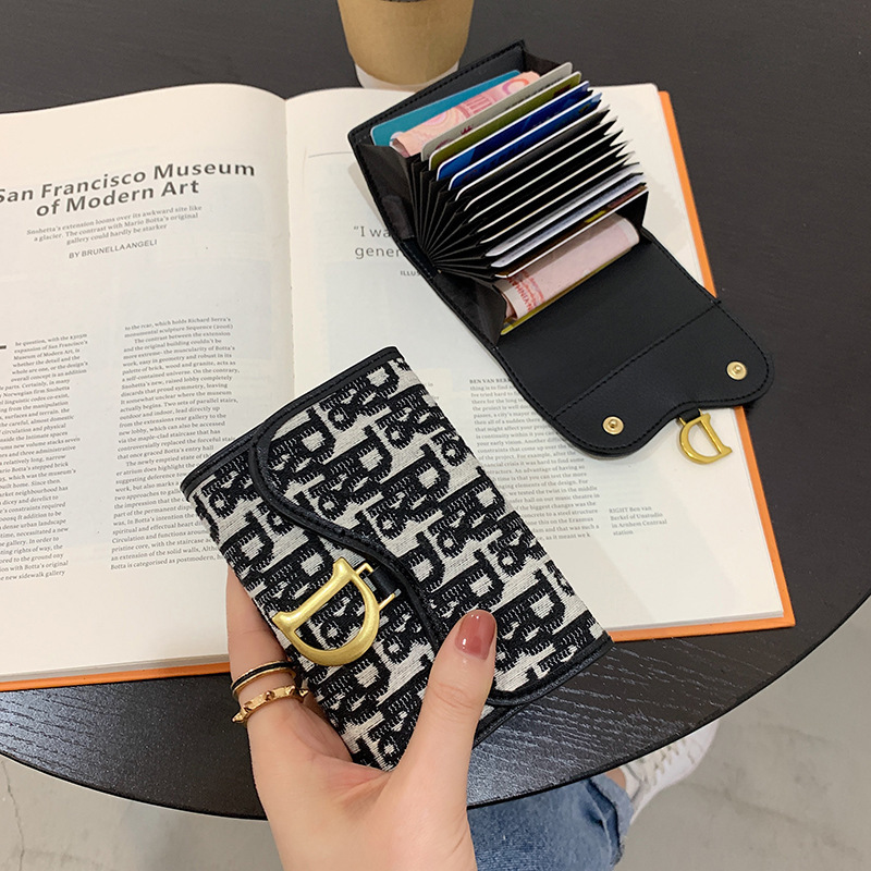 New Wallet Men Unisex Everyday Use Storage Fashionable Leather Genuine Leather Mini Magnetic Zipper Multicolor Multiple Card Slots Long