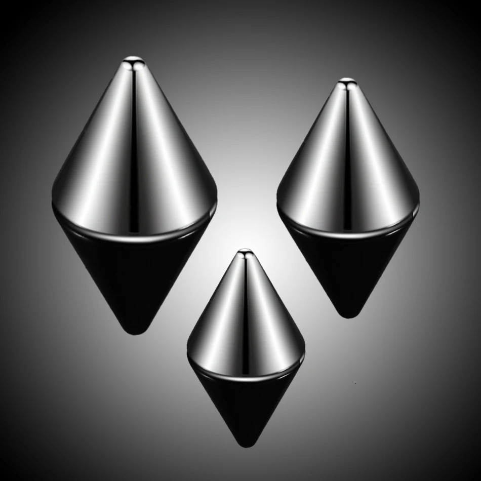 100Pcslot 16G 14G Steel Screw Cone Replacement Accessories Eyebrow Tongue Belly Piercing Lip Nose Septum Ring Body Jewelry 250613