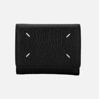 Mm6 Genuine Leather Small 2024 New Versatile Multi Slot Zero For Men And Women's Short Wallet