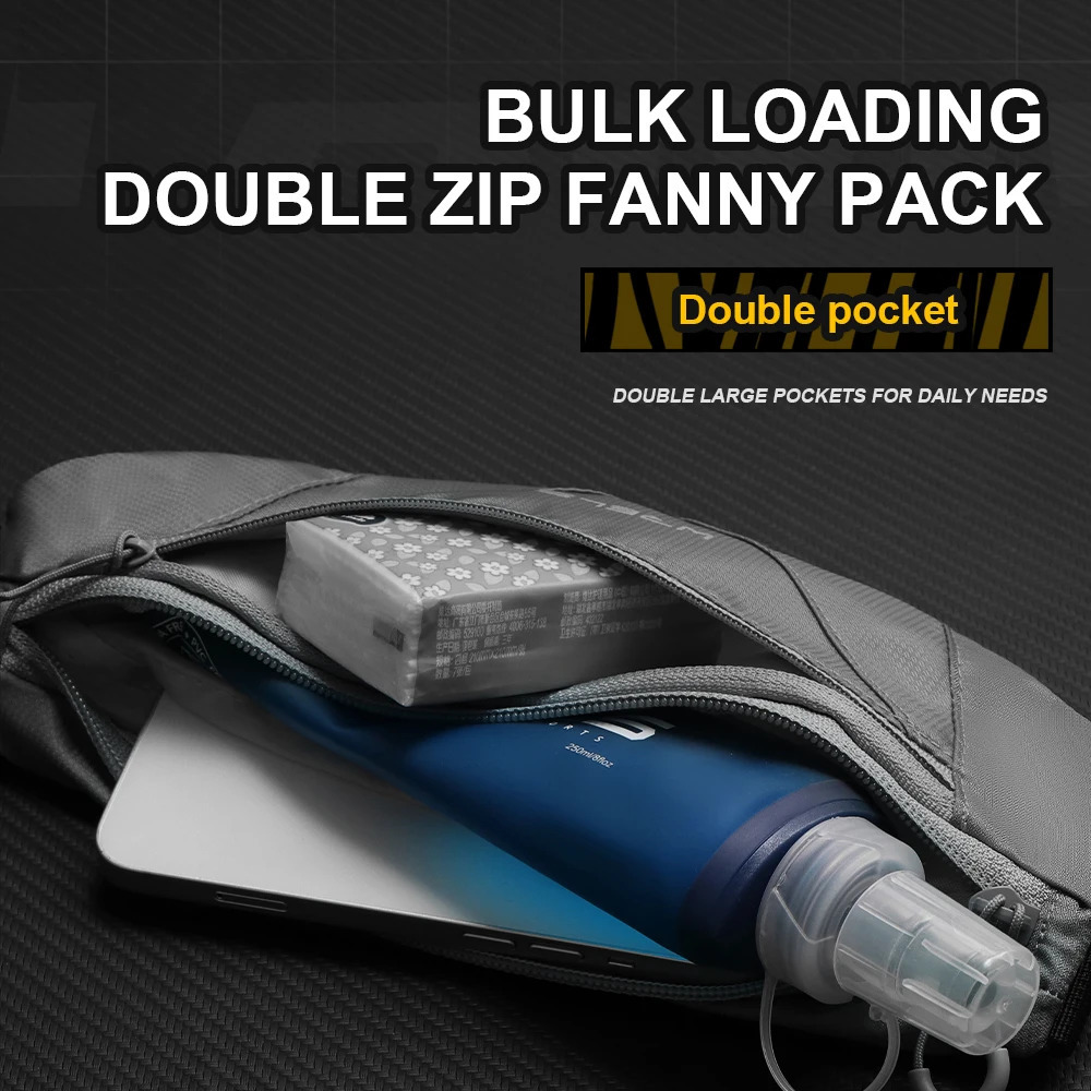 WRELS Man/Woman Running Sports Belt Wasit Pack Pockets Marathon Jogging Bag Outdoor Sports Cycling Phone Waist Bags Waterproof 250624